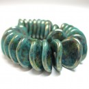 14/13mm Rose Petal Persian Turquoise-Bronze Picasso